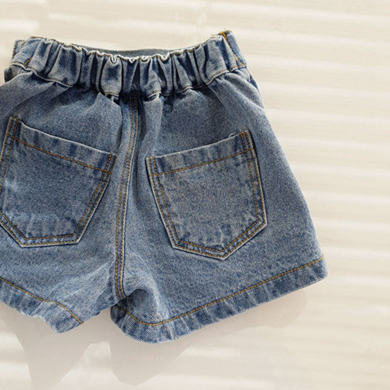 MILANCEL 2021 nyári lányszoknya, magas derekú farmer miniszoknya tömör redőzött gyerekrövidnadrág