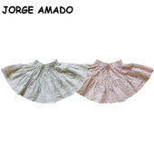 2022-es koreai stílusú nyári tinédzser lányszoknya Kék rózsaszín virágos A-vonalú hercegnőszoknya 0-8 éves gyerekeknek Születésnapi ruhák E808