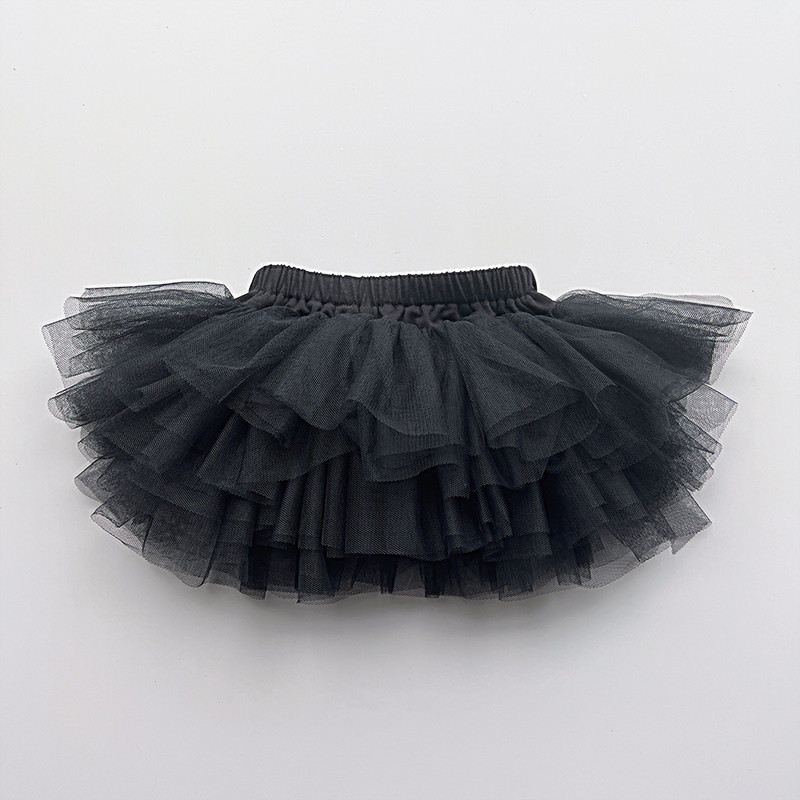 Vaikų mergaičių TuTu sijonai vaivorykštės sluoksniuotos apačios mažoms mergaitėms gimtadienio dienos sijonai Juodi pūkuoti Tutu princesės vakarėlio sijonai