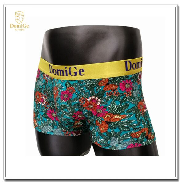 Vyriški boksininkai su gėlių motyvais