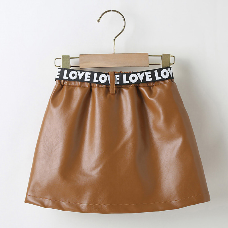 2–7 metų sijonas mergaitėms, odinis kišeninis elastingas juosmuo mokyklinis sijonas mergaitėms vasarinis vaikiškas sijonas, tinkantis trumpi sijonai mergaitėms