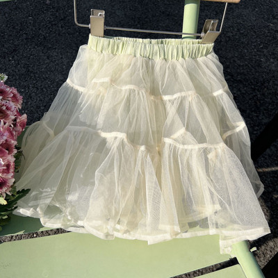 deer jonmi Korea stiil 2022 kevadsuvi beebitüdrukutele seelikud ühevärvilised Voile lapsed printsessi seelikud lasteriided