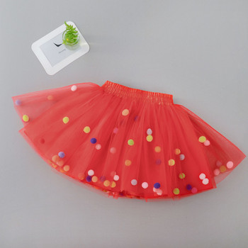 Baby Tutu Φούστα Βρεφική Πολύχρωμη Τούλι Φούστα Pom Pom Πριγκίπισσα Μίνι Φόρεμα Παιδικά Ρούχα Pettiskirt Ρούχα για κορίτσι TTS03