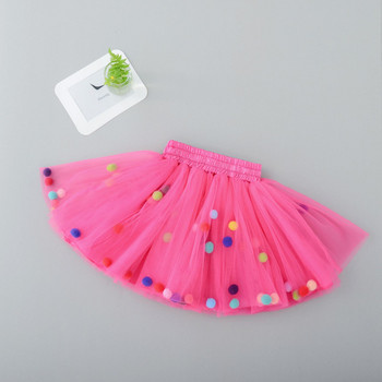 Baby Tutu Φούστα Βρεφική Πολύχρωμη Τούλι Φούστα Pom Pom Πριγκίπισσα Μίνι Φόρεμα Παιδικά Ρούχα Pettiskirt Ρούχα για κορίτσι TTS03