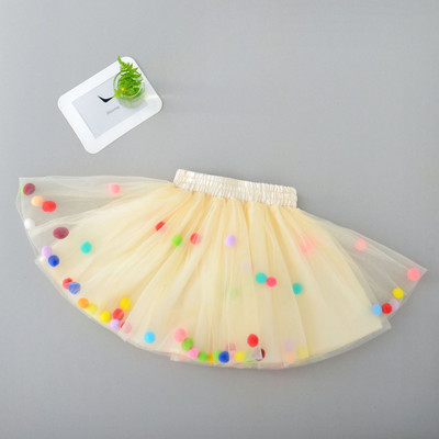 Baby Tutu Szoknya Csecsemő Színes Tüll Tutu Szoknya Pom Pom Princess Mini Ruha Gyermek Ruha Kisszoknya Lány Ruhák TTS03