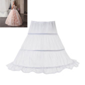 Tutu mergaičių sijonas apatinis sijonas pūkuotas vakarėlis vaikams krinolinas, gėlių mergaitės vestuvinis apatinis sijonas, elastingas juosmens raištelis, 2 lankeliai