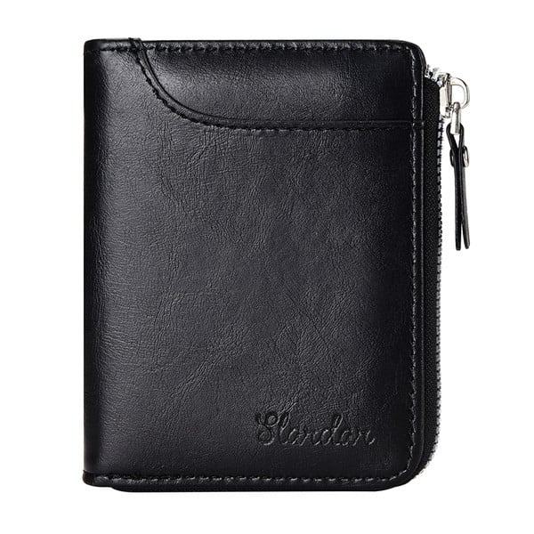 Portofel barbatesc din piele cu fermoar