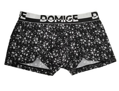 Laia elastse ja lillelise mustriga puuvillased bokserid