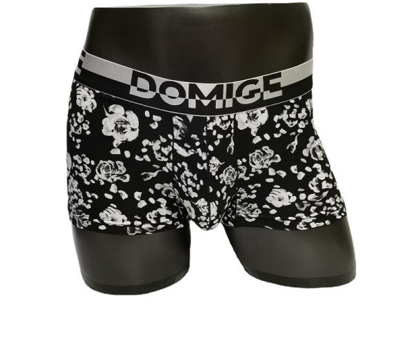 Laia elastse ja lillelise mustriga puuvillased bokserid