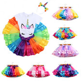 Baby Girls Tutu szoknya Tüll szoknya lányoknak Ruhák Pettiszoknya 3M-8T Princess Mini kisszoknya Party Dance Rainbow szoknya