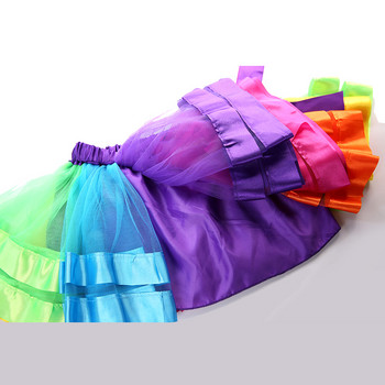Βρεφικά κορίτσια Tutu Φούστα Τούλι Φούστα Κοριτσίστικα Ρούχα Pettiskirt Φούστα 3M-8T Princess Mini Pettiskirt Party Dance Rainbow φούστα