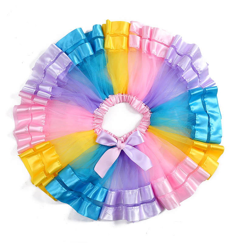 Baby Girls Tutu szoknya Tüll szoknya lányoknak Ruhák Pettiszoknya 3M-8T Princess Mini kisszoknya Party Dance Rainbow szoknya