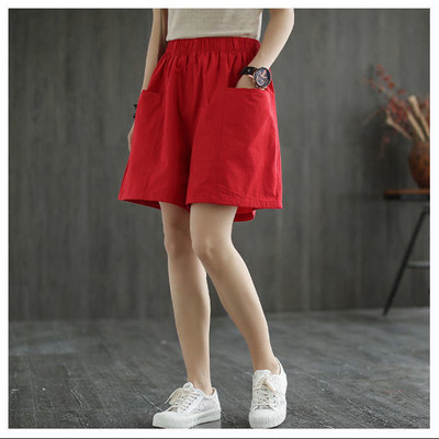 Női táskás rövidnadrágok puha zsebek szabadidő masszív, egyszerű, kényelmes M-4XL tanulók kényelem, divatos nyári mindennapi barát