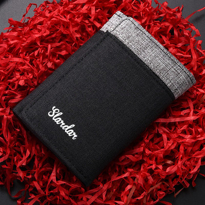 Vászon férfi pénztárca bankkártya rekesszel