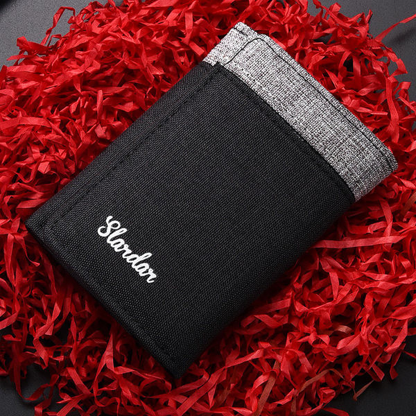 Vászon férfi pénztárca bankkártya rekesszel