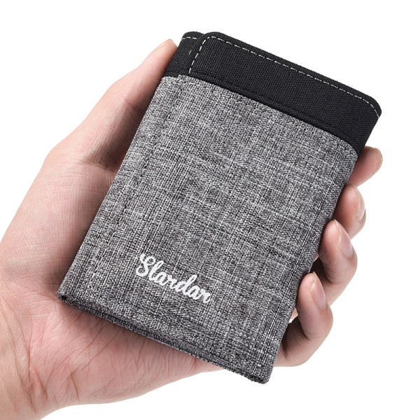 Vászon férfi pénztárca bankkártya rekesszel