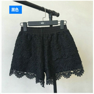 8 szín üreges csipke rövidnadrág Női melegnadrág nyári fekete rövidnadrág nőies női rövid strand rugalmas magas derekú szexi rövidnadrág Re2425