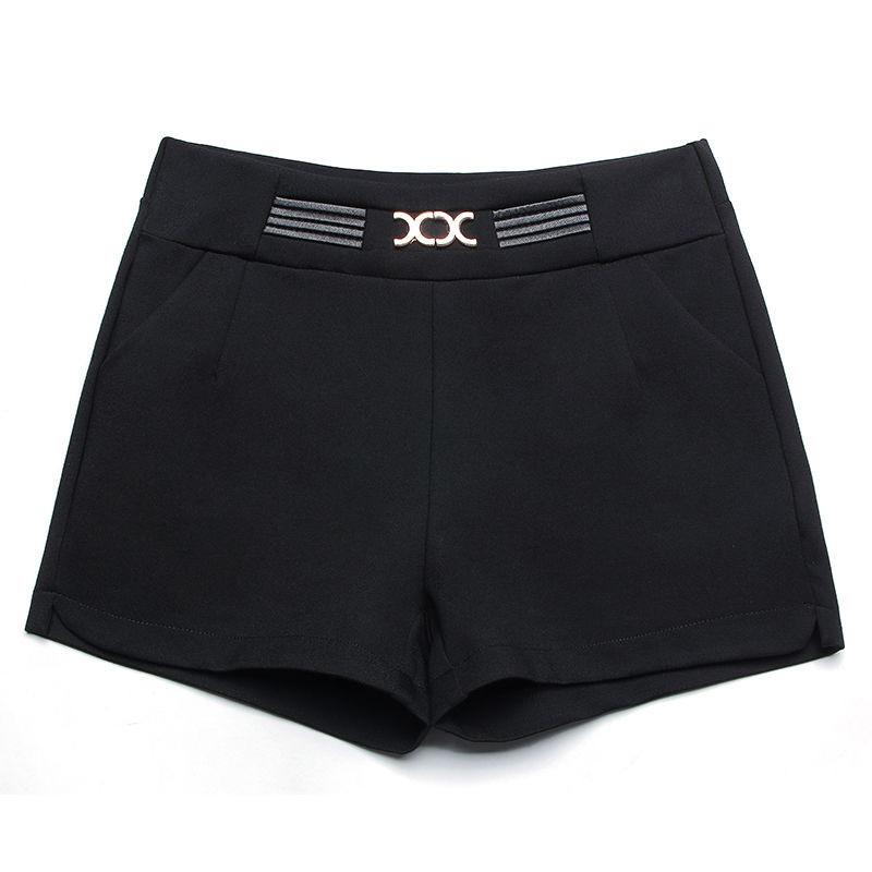 Pantaloni scurți de costum în stil Anglia de vară, toamnă, pantaloni scurți elastici cu talie înaltă, damă, mărime mare, talie strânsă, pantaloni scurți ocazional fierbinți