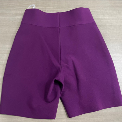 9 színű Bandage Shorts Lila Rózsaszín Bandage Rövidnadrág Magas derekú Kiváló minőségű Rayon Bandage Alkalmi sport rövidnadrág
