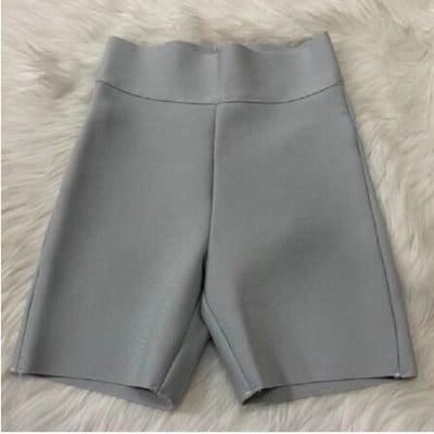 9 színű Bandage Shorts Lila Rózsaszín Bandage Rövidnadrág Magas derekú Kiváló minőségű Rayon Bandage Alkalmi sport rövidnadrág