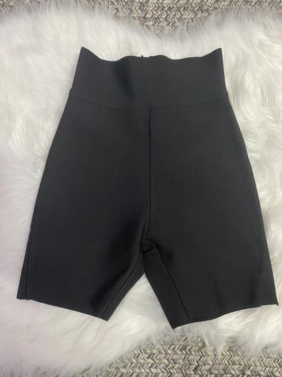 9 színű Bandage Shorts Lila Rózsaszín Bandage Rövidnadrág Magas derekú Kiváló minőségű Rayon Bandage Alkalmi sport rövidnadrág