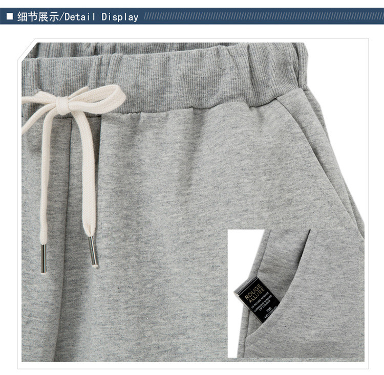 Nagy méretű nyári pamut alkalmi női rövidnadrág nagy méretű, laza női rövidnadrág női egyszínű rövid nadrág