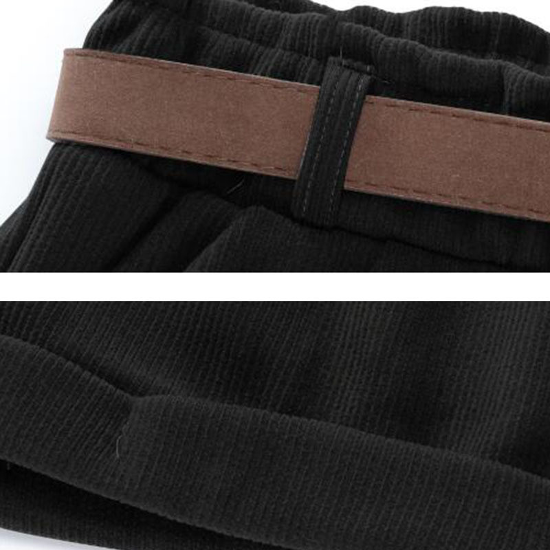 Moteriški šortai, elastingas juosmuo Tvirtas madinga korėjietiško stiliaus moteriška Paprasta minkšta laisvalaikio gatvės apranga Visi atitinka elegantišką koledžo rudenį