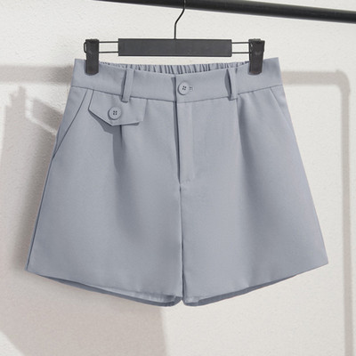 Sungtini suvised kõrge vöökohaga vabaaja lühikesed püksid naistele Mood elastne vöökoht Basic lahtised lühikesed püksid Korea soliidne uus suvi 7 värvi