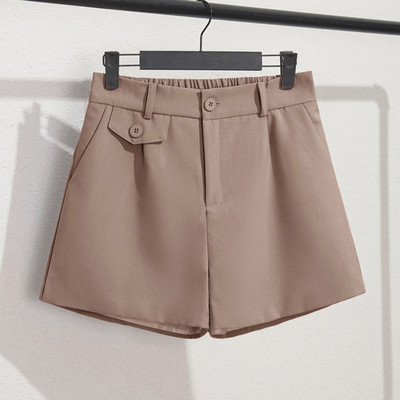 Sungtini suvised kõrge vöökohaga vabaaja lühikesed püksid naistele Mood elastne vöökoht Basic lahtised lühikesed püksid Korea soliidne uus suvi 7 värvi