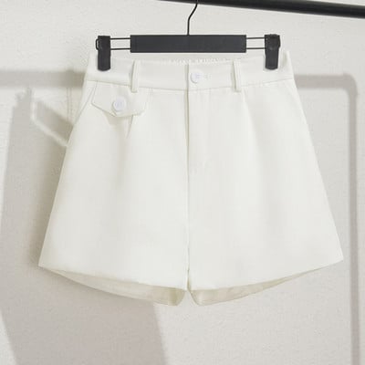 Sungtini suvised kõrge vöökohaga vabaaja lühikesed püksid naistele Mood elastne vöökoht Basic lahtised lühikesed püksid Korea soliidne uus suvi 7 värvi