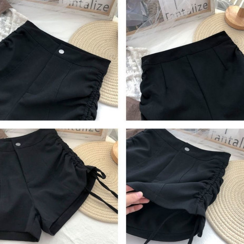 Ženske kratke hlače, popularne modne mlade dame, široke, jednobojne, sveobuhvatne, elegantne, vruće rasprodaje, korejski stil visokog struka, sveučilišni ležerni kroj