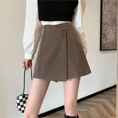 Naiste lühikesed püksid Ebaregulaarne hubane sügis Sobiv kõrgkooli naistele Lihtne trendikas puhas disain Korea stiilis vaba aeg, tavaline naiselik, uusim