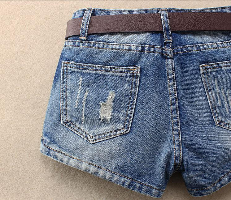 2022-es női középső derék lyukas farmer rövidnadrág tavaszi nyár szakadt női S/3Xl szexi farmer rövid bermuda női öv nélkül J2719