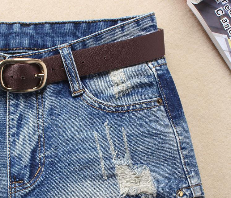 2022-es női középső derék lyukas farmer rövidnadrág tavaszi nyár szakadt női S/3Xl szexi farmer rövid bermuda női öv nélkül J2719