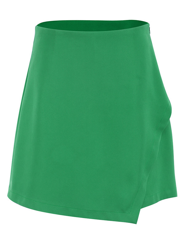 Mnealways18 Street Šortai Moteriški Vasaros Žalioji 2022 m. Asimetriški sijonai aukštu juosmeniu Seksualūs sijonai Moteriški rožiniai šortai