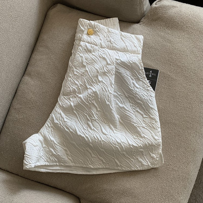 KUSAHIKI 2022 m. vasaros moteriški šortai aukštu juosmeniu korėjietiški žakardo madingi apatiniai priežastiniai platūs trumpi moteriški šortai