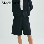 Modelutti 2022 Nauja pavasario vasaros mada, laisvalaikio tiesaus kostiumo kelnės laisvos moteriškos vienspalvės paprastos, moteriškos apatinės dalies