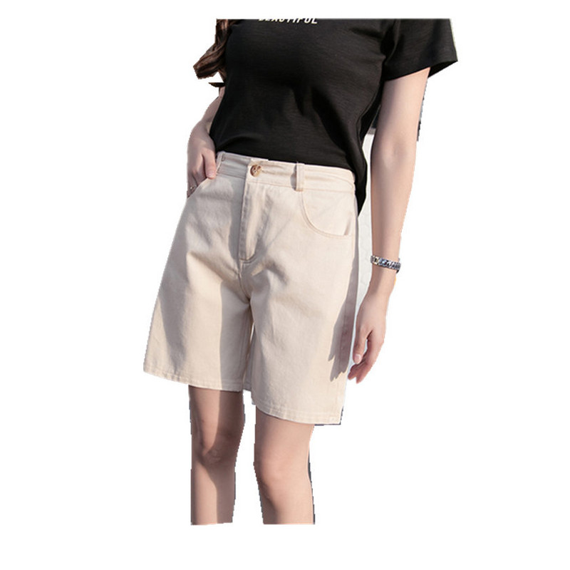 Plus Size 3XL Pantaloni scurți de femeie, culoare bomboană, buzunar, drept pentru femei, îmbrăcăminte pentru femei, casual, kaki, pentru femei B74905J