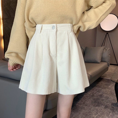 Moteriški šortai plačiomis kojomis velvetas aukštu juosmeniu koledžas Nauji vintažiniai mergaitiški Harajuku stilingi gatvės drabužiai Hipster Femme Y2k Hot Pants