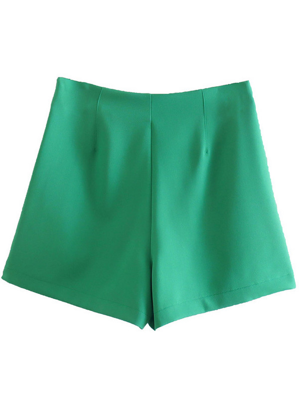 PAILETE pentru femei 2022, la modă, cu buzunare laterale, bermude, pantaloni scurti de epocă cu talie înaltă, cu fermoar, pantaloni scurti pentru femeie