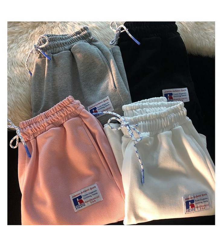 Krūtelių dizaino sportiniai šortai laisvalaikio universalūs išoriniai drabužiai elastiniu juosmeniu penkių taškų kelnės madingi šortai moteriški šortai aukštu juosmeniu