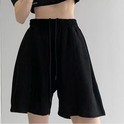 Naiste lühikesed püksid, nöör, lihtsad unisex tänavarõivad, treening Korea stiilis kõrgkoolid, kõrge vöökohaga disain, sobivad suvepüksid