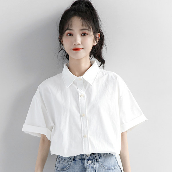 Ležerna ženska košulja s klasičnim ovratnikom i 3/4 rukavima