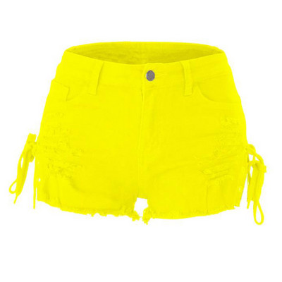 2022. aasta suve naiste teksapüksid, elastsed kõrge vöökohaga Bodycon kitsad lühikesed püksid, peopüksid, seksikad roosad teksapüksid