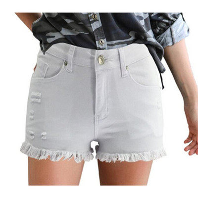 2022. aasta suve naiste teksapüksid, elastsed kõrge vöökohaga Bodycon kitsad lühikesed püksid, peopüksid, seksikad roosad teksapüksid