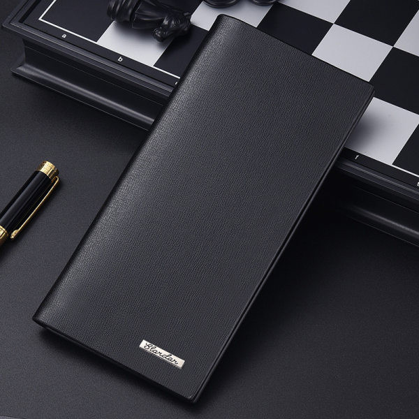 Elegáns férfi pénztárca fém elemmel