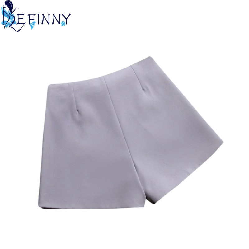 Nauji šortai moterims Vasaros karštos mados vienspalviai apatiniai aukštu juosmeniu laisvalaikio kostiumo šortai juodi balti