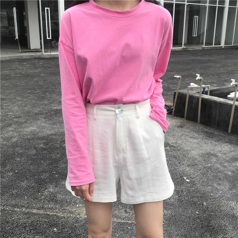 Naiste lühikesed püksid, 2020. aasta suvi, uued kõrge vöökohaga vabaaja naiste püksid, vabad ja trendikad, lihtsad igapäevased elegantsed, armsad, soliidsed, naiste armsad