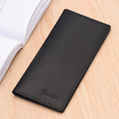 Šiuolaikinė odinė piniginė su užrašu du modeliai