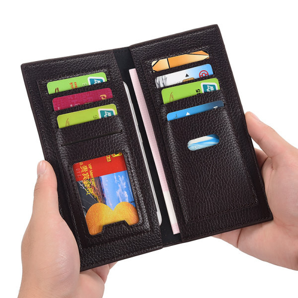 Šiuolaikinė odinė piniginė su užrašu du modeliai